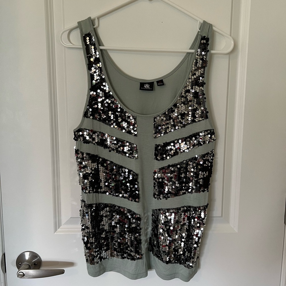 Rock & Republic Sequin Tank Top
